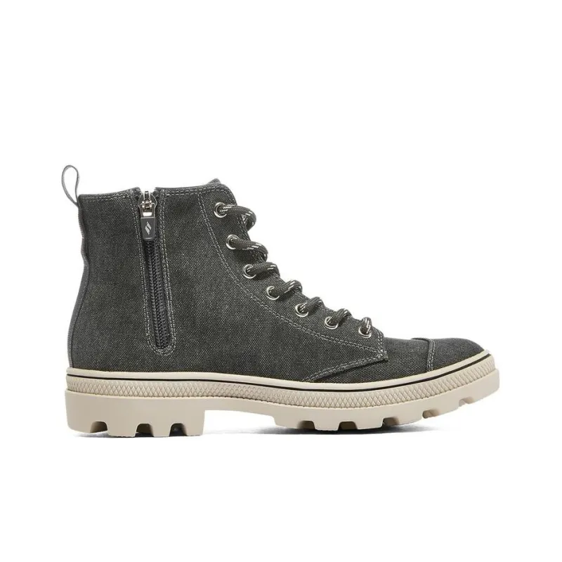 Skechers Roadies Abrasion Resistant Coverage High Top Canvas Shoes Women's Charcoal Gray-1