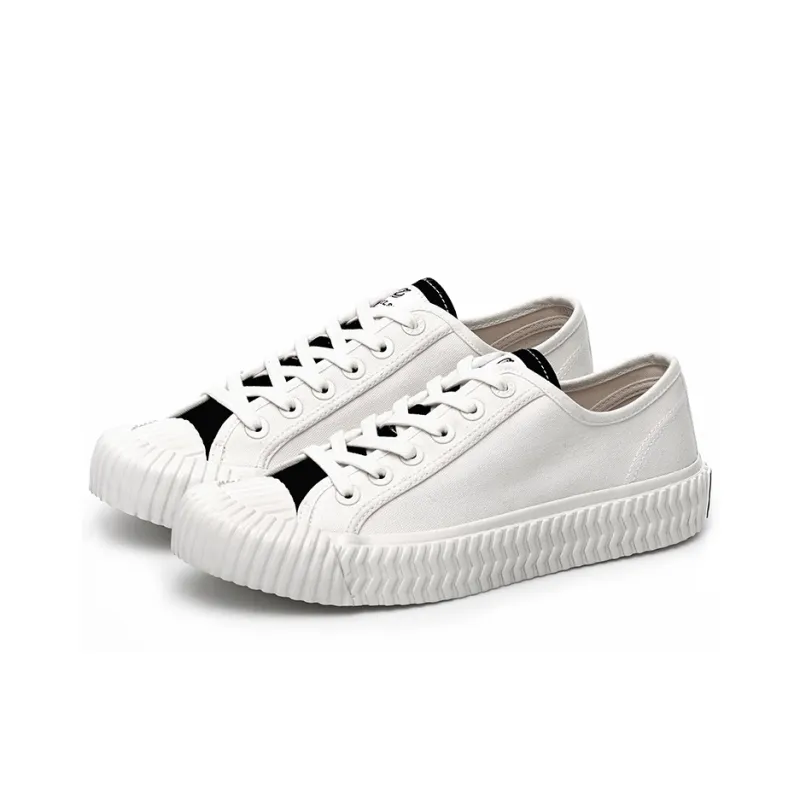 Excelsior Canvas Shoes Unisex Low Top Steam White-1