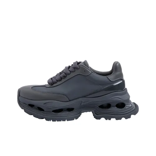 UOOYAA Low-Top Chunky Sneakers Women's Gray