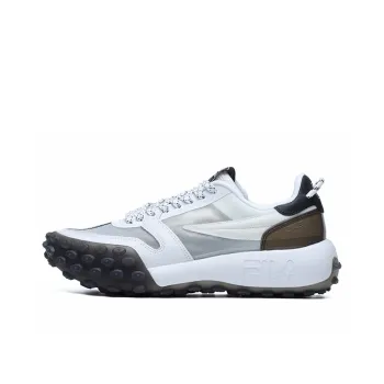 FILA Gara Cushioning Anti Slip Wear Resistant Breathability Low Top Chunky Sneakers Women's Cloud Dancing White
