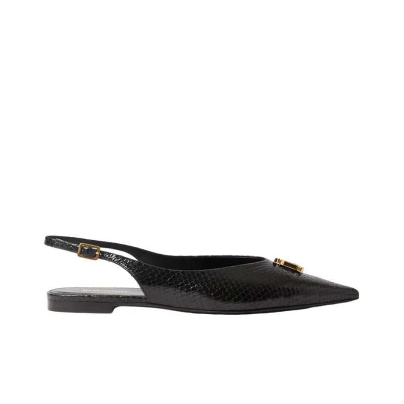 Burberry Ballet Flat Shoes Women's Black-1