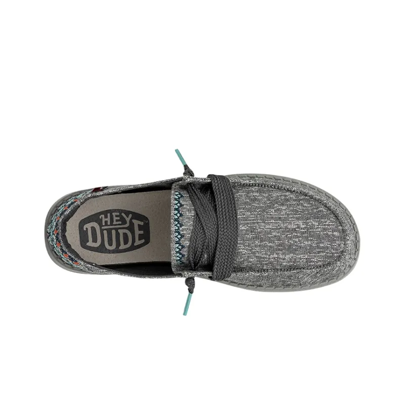Heydude Casual Single Shoes Women's Elegant Gray-3
