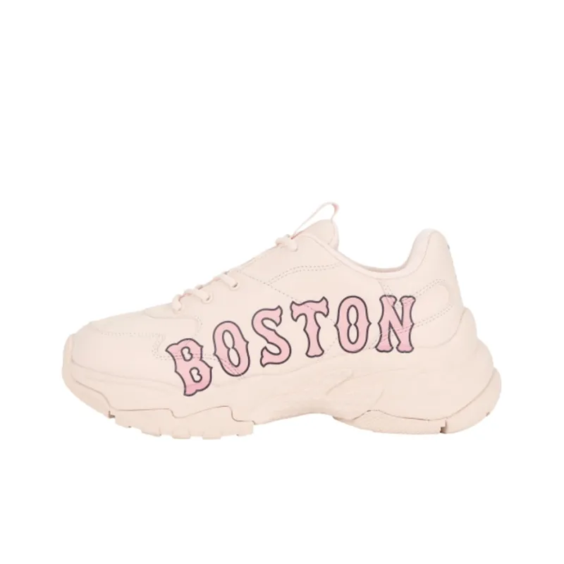 MLB Big Ball Chunky P Boston Anti Slip Wear Resistant Low Top Chunky Sneakers Unisex Pink-0