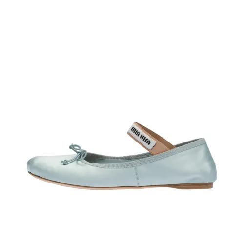 MIU MIU Casual Single Shoes Women's Light Blue