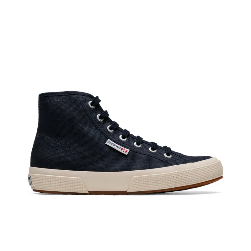SUPERGA Canvas Shoes Unisex High-Top Navy Blue-1