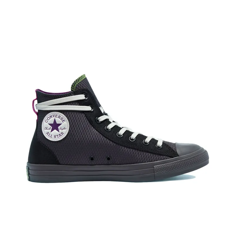 Converse Chuck Taylor All Star Court Daze High Top Durable Breathable High-Top Canvas Shoes Unisex Black Gray-1