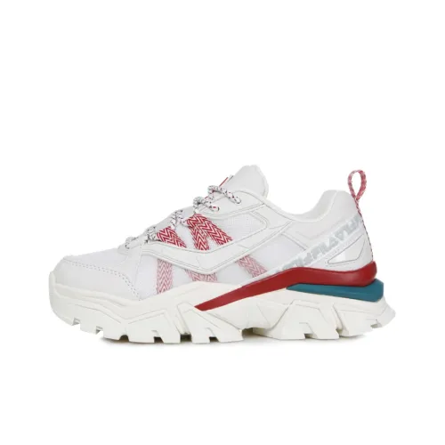 FILA Z-Buffer Chunky Sneakers Unisex Low-Top White/Red Green