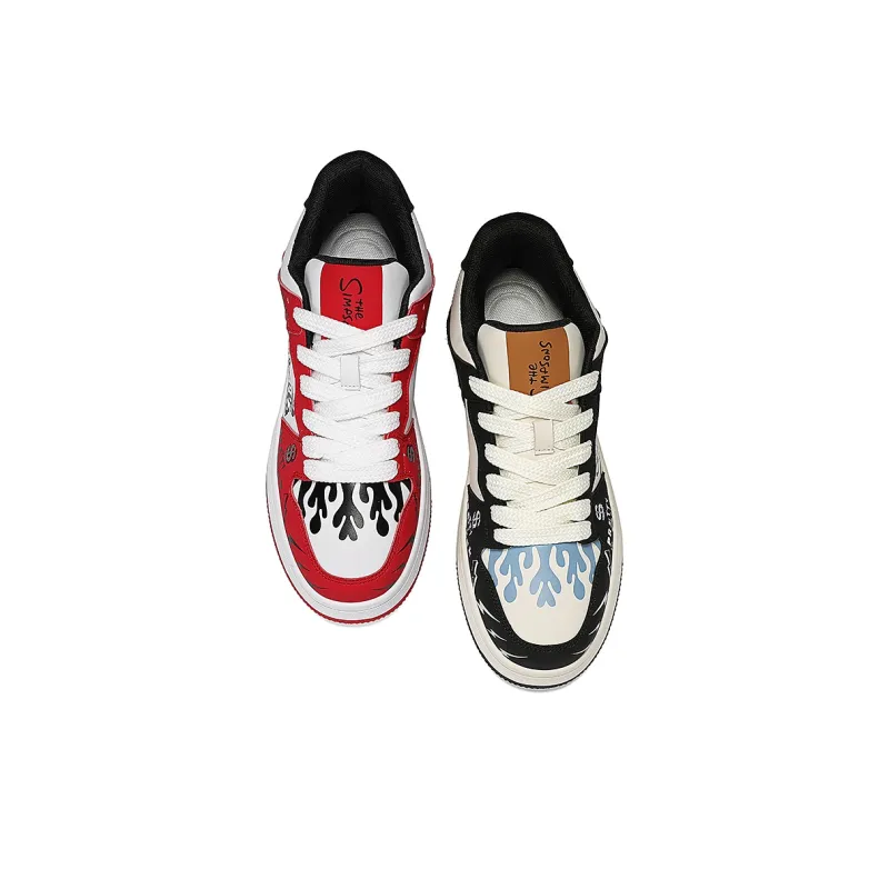The Simpsons Low Top Skateboard Shoes Unisex-4