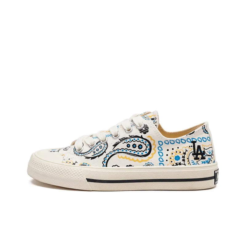 MLB Playball Canvas Shoes Unisex Low Top White-1
