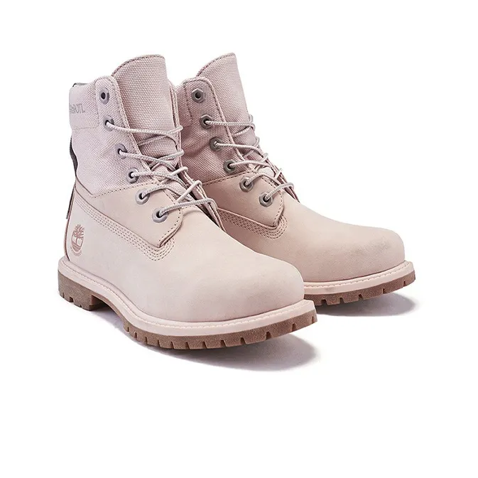Timberland 6 Inch Premium ReBOTL Fabric And Leather Wide Fit Boot 'Pale Pink' Women's-2