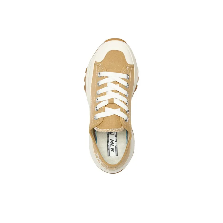 MLB Chunky Low Slip Resistant, Abrasion Resistant, Lightweight Low Top Chunky Sneakers Unisex Yellow White-3