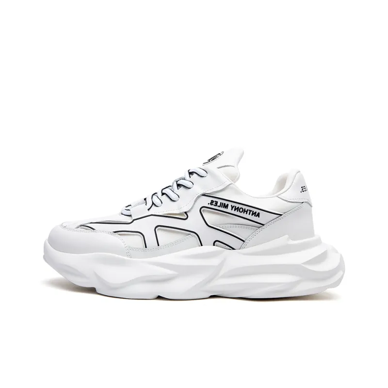 Anthony Miles Chunky Sneakers Men Low Top White-0