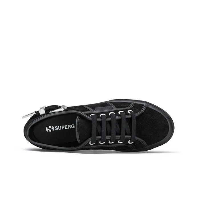 SUPERGA Anti Slip Wear Resistant Low Top Canvas Shoes Women's Black-3