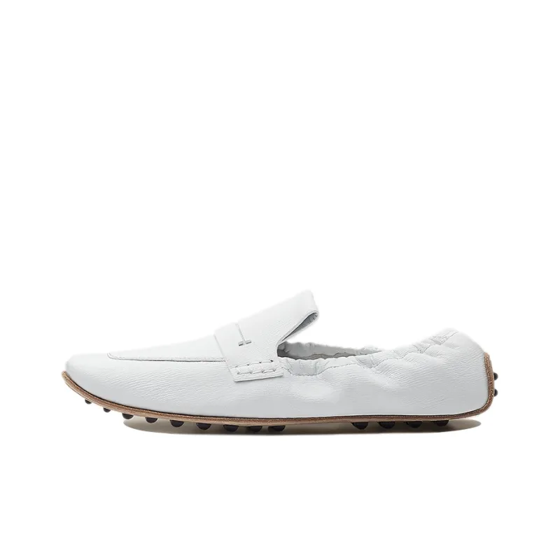 HERMES Echo Casual Single Shoes Women's White-0