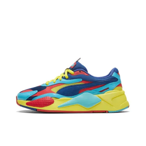 PUMA RS-X Chunky Sneakers Unisex Low-Top Bright Blue/Fresh Red