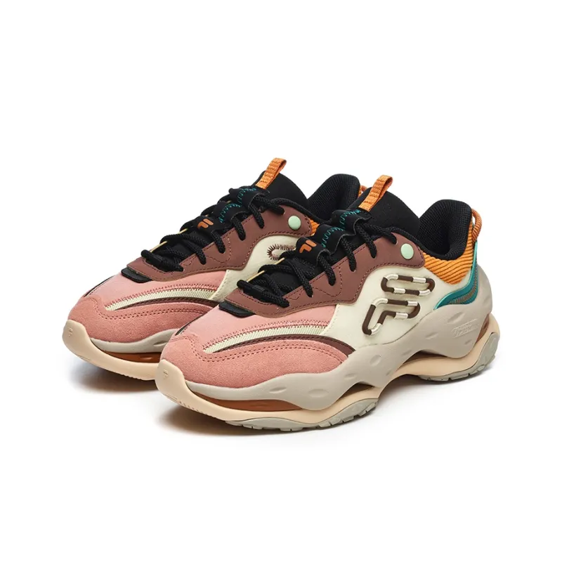 FILA FUSION Cheese Sneakers 'Brown Pink' Women's-1