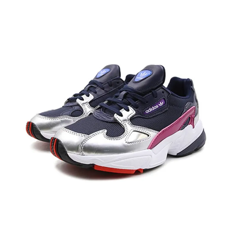 Adidas Falcon Collegiate Navy Silver Metallic Women's-2