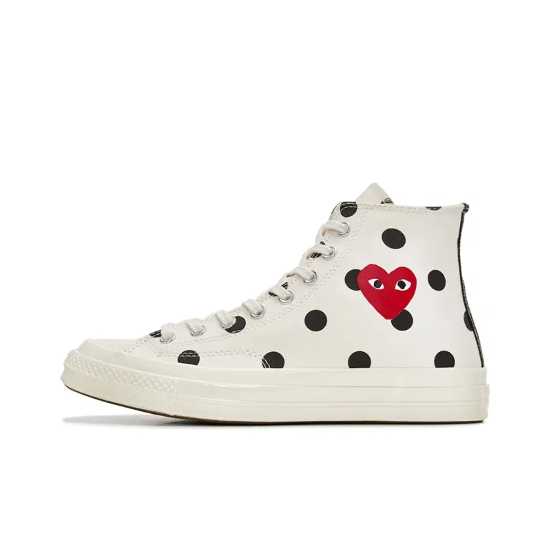 Converse Comme Des Garçons X Chuck Taylor All Star 70 Hi 'White Polka Dot'-0