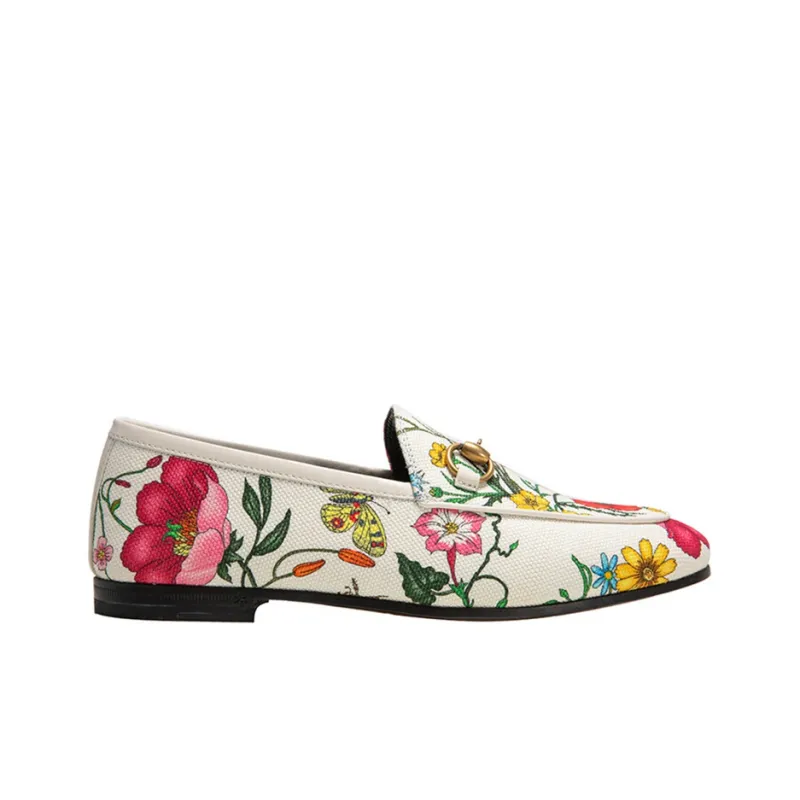 GUCCI Jordaan Casual Single Shoes Women's White-1