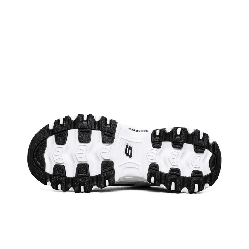 Skechers D'Lites 1.0 Low Top Sneakers White/Black Women's-4