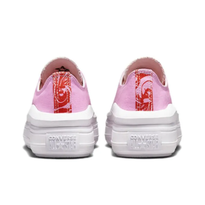 Converse Chuck Taylor All Star Move Platform Low Tropical Florals Beyond Pink Women's-4