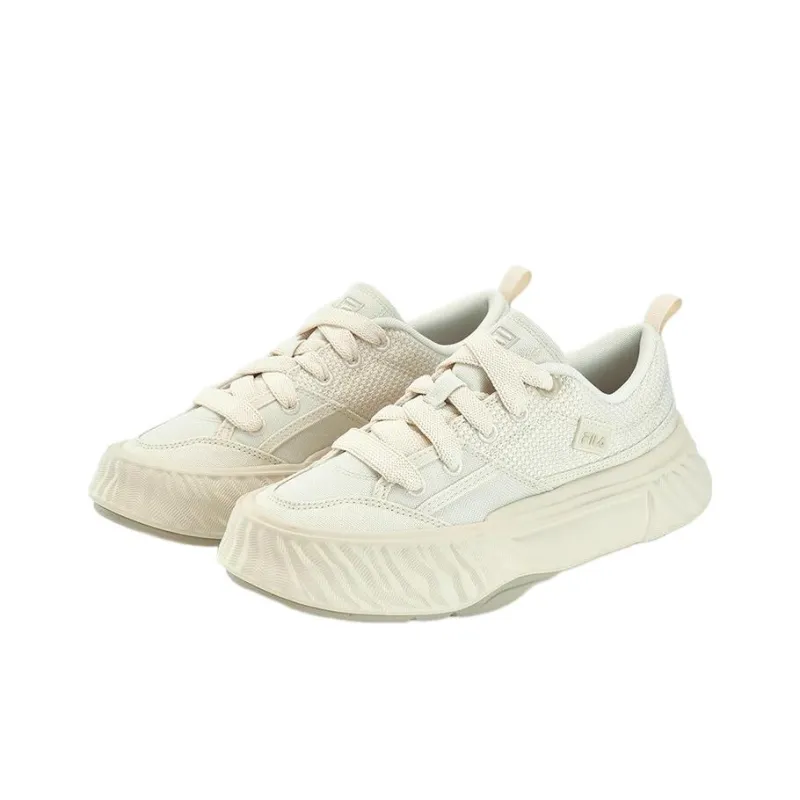 FILA Fosso Chuanxing Shoes Low Top Canvas Shoes Women's White-2