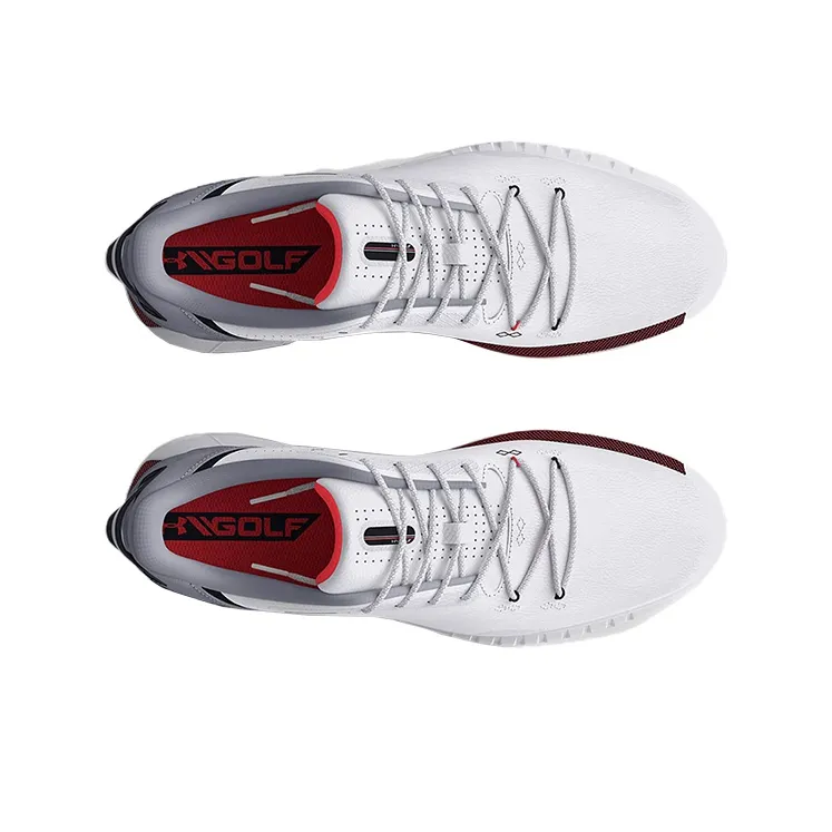 Under Armour Hovr Drive Spikeless Wide 'White Mod Grey'-3
