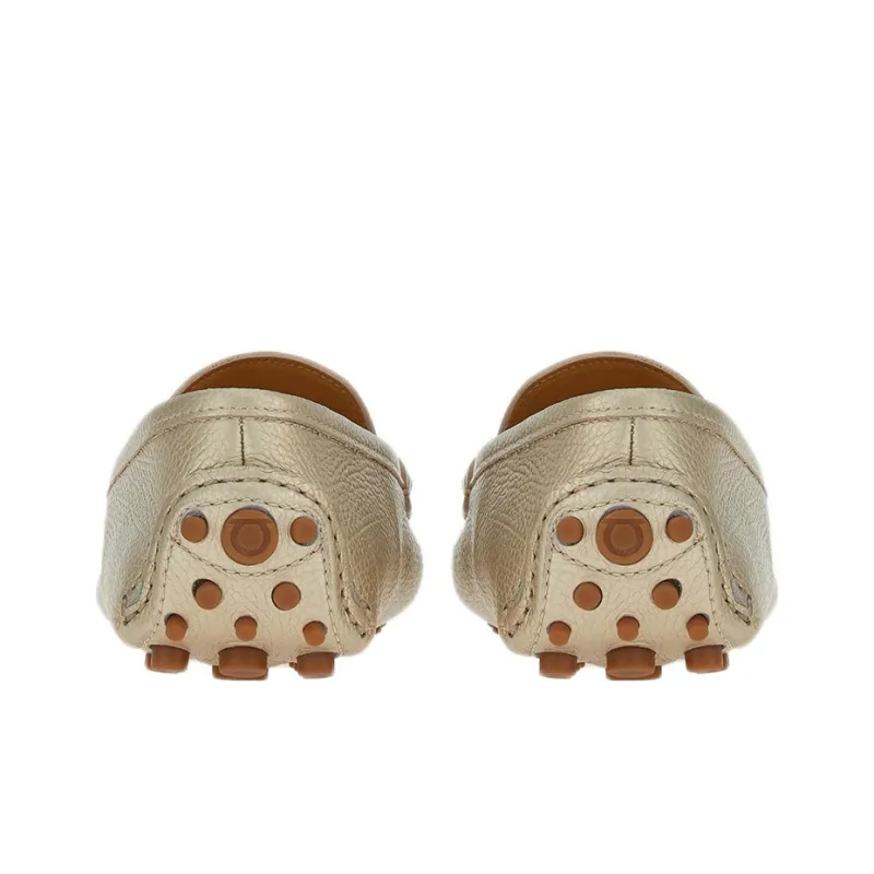 FERRAGAMO GANCINI Flat Shoes Women's Platinum-4