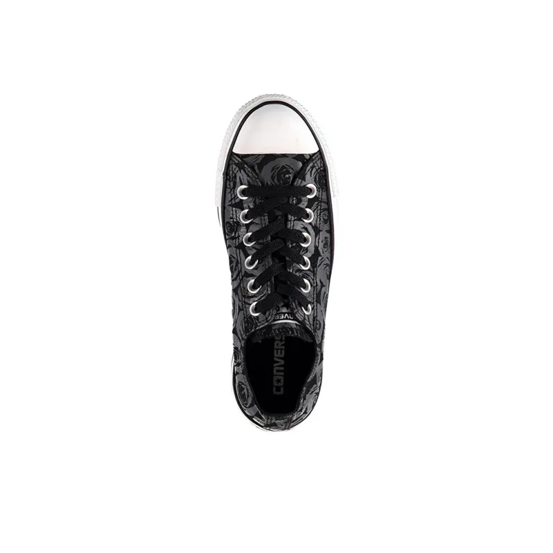 Converse Chuck Taylor All Star Anti-Slip Wear-Resistant Low-Top Canvas Shoes Unisex Black White-3