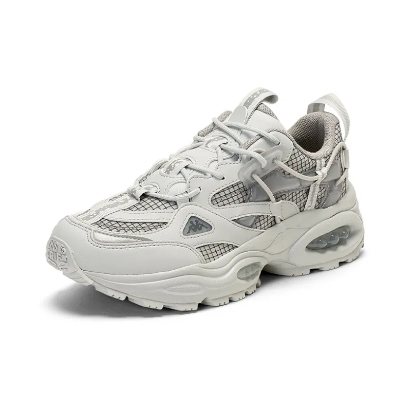 Kappa 3M Cushioning Anti Slip And Wear Resistant Low Top Chunky Sneakers Unisex Glacier Rain Gray-1
