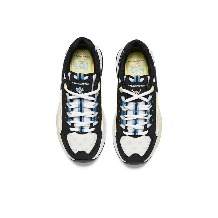 One Piece X Skechers D'Lites 4.0 Chunky Sneakers Men Low Top Black/Colorful Color-3