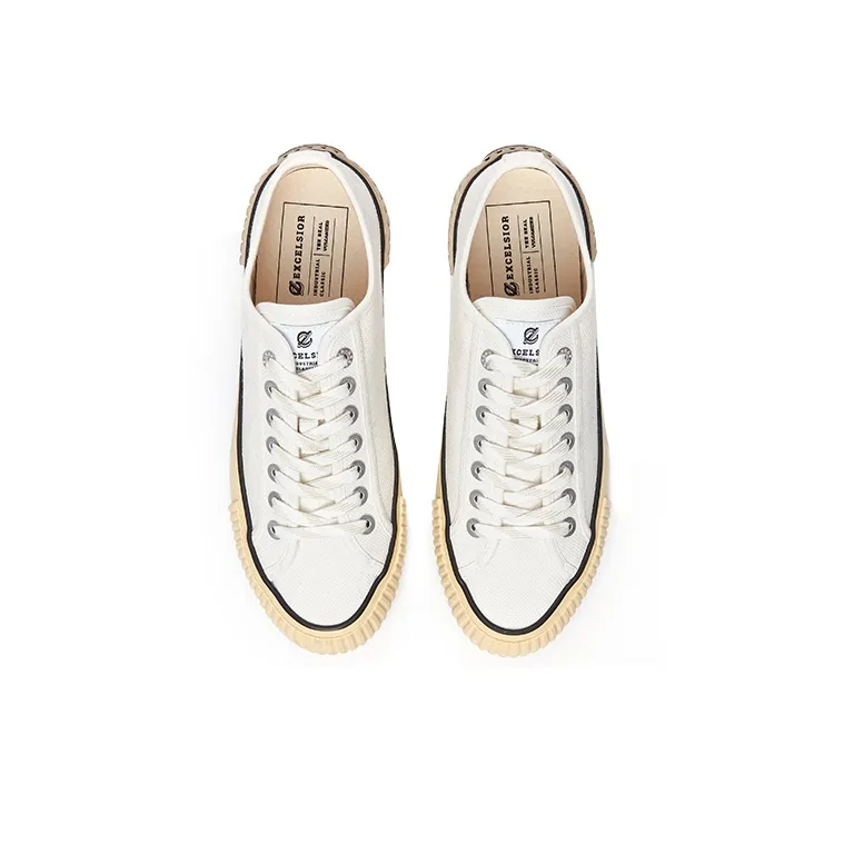 Excelsior Canvas Shoes Unisex Low Top White-3