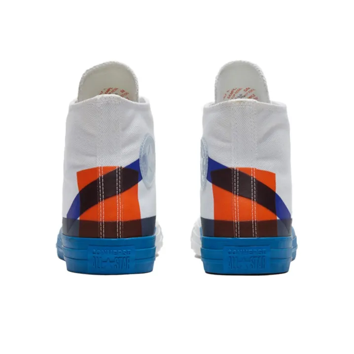 Converse Chuck Taylor All Star Canvas Shoes White/Blue-4