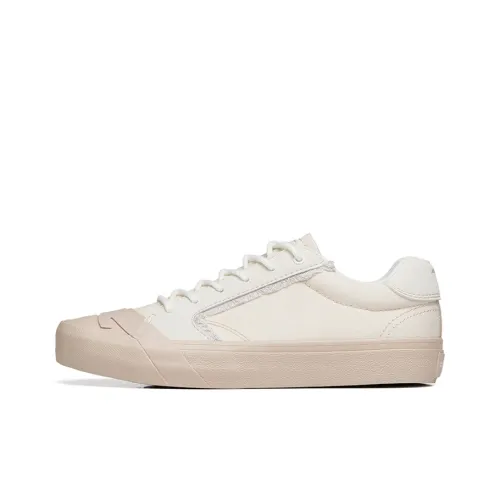 Anta Anti-Slip Wear-Resistant Low-Top Canvas Shoes Women's Gray Pink