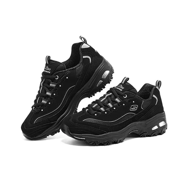 Skechers D'lites Black Silver Women's-2