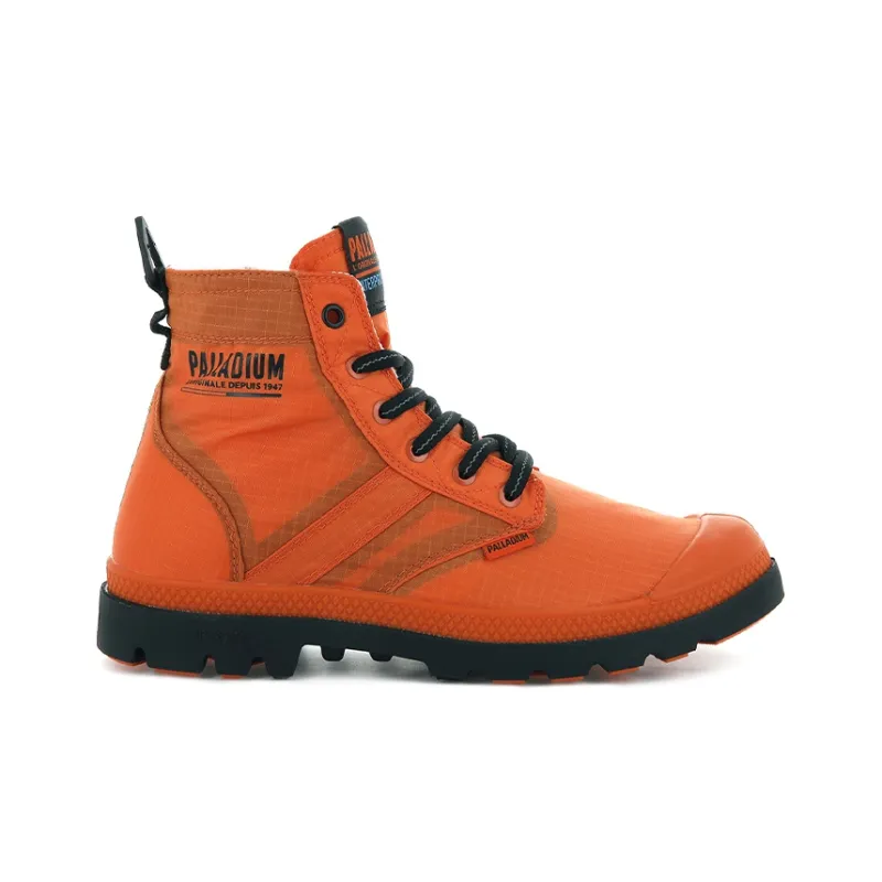Palladium Pampa Lite Vapor Wp Anti-Slip And Wear-Resistant Breathable High-Top Canvas Shoes Unisex Orange-1