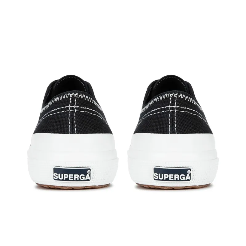 SUPERGA Canvas Shoes Unisex Low-Top Black-4
