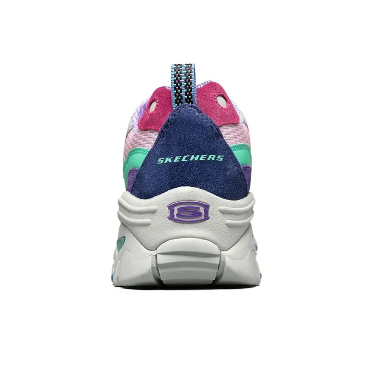 Skechers Energy Cushioning Anti-Slip And Wear-Resistant Low-Top Chunky Sneakers Women's Purple-3