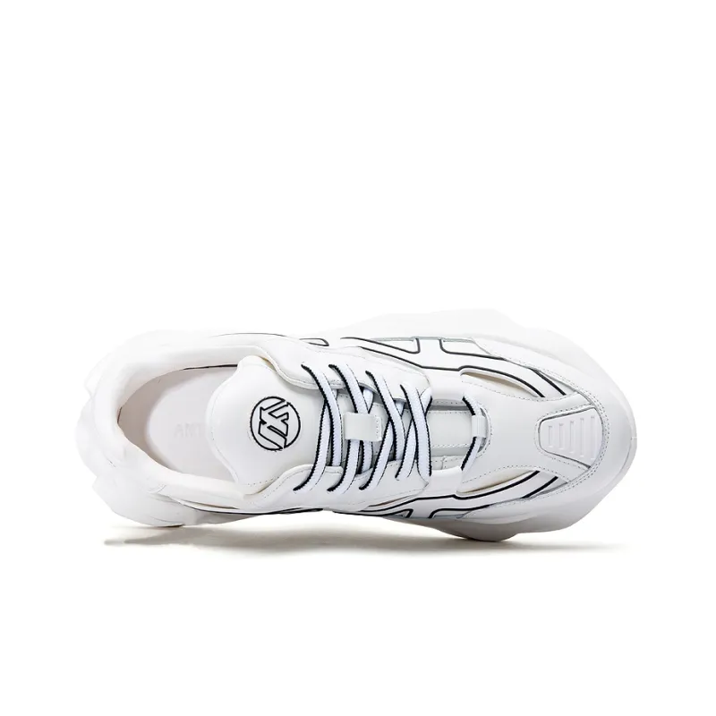 Anthony Miles Chunky Sneakers Men Low Top White-2