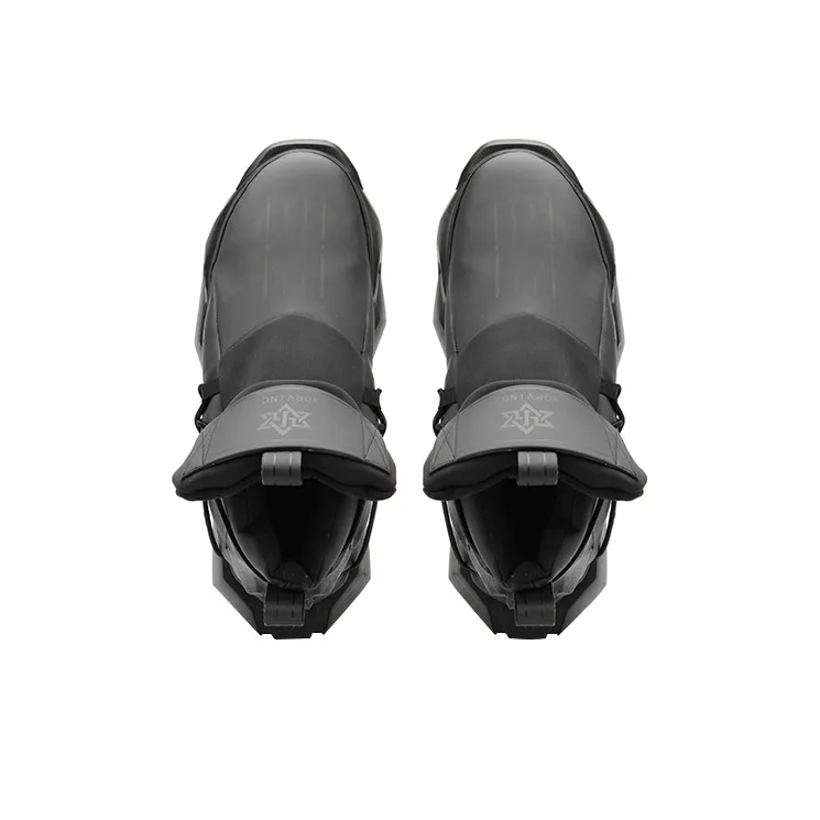 NORVINCY Chunky Sneakers Unisex Mid Top Black-2