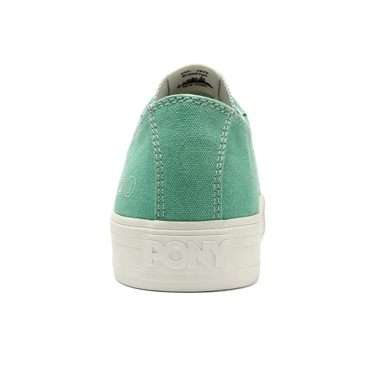 PONY Anti-Slip Wear-Resistant Breathable Lightweight Balance Support Low-Top Canvas Shoes Unisex Fruit Green-4