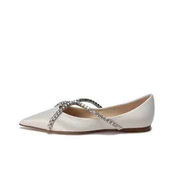 Jimmy Choo Women's Casual Shoes Women's Low Top Ivory White