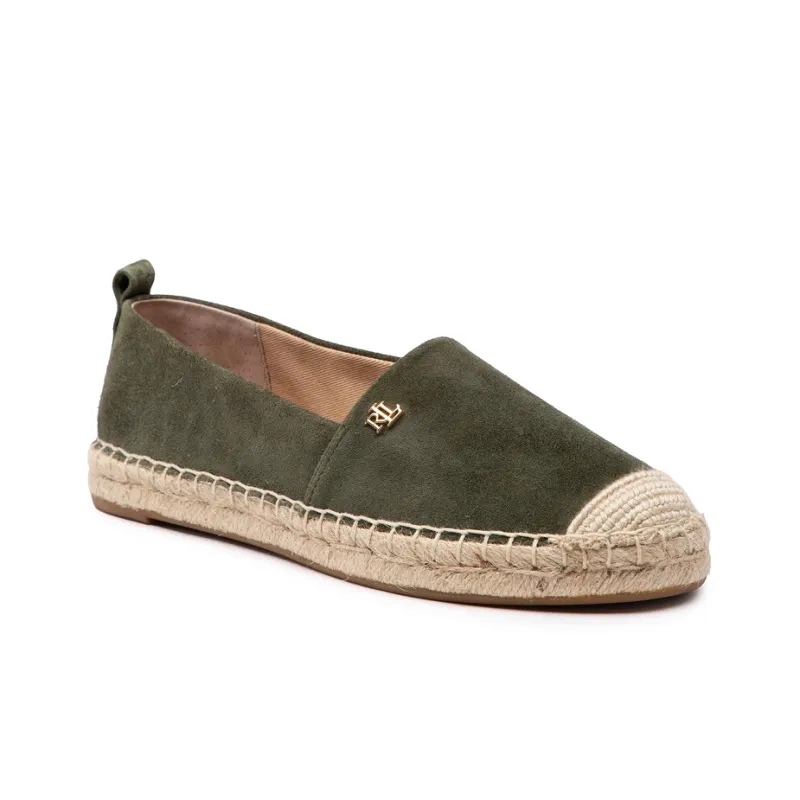 Polo Ralph Lauren Flat Shoes Women's Green-1