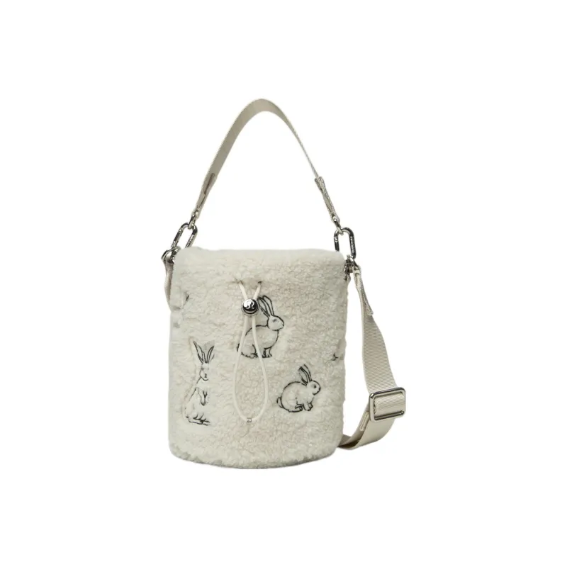 Lululemon Brushed Bucket Bag Handbag Shoulder Bag Crossbody Bag Regular Women's White-1
