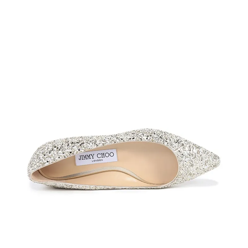 Jimmy Choo ROMY Flat Shoes Women's Moon Sandy-3