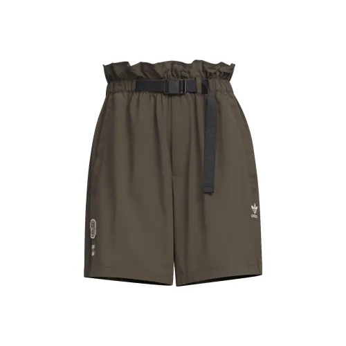 Adidas Originals Adidas X Yu Nagaba SS23 Co-branded Series Casual Shorts Women's Olive Green