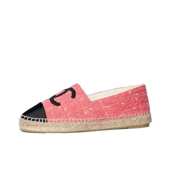 CHANEL Casual Single Shoes Women's Pink Black