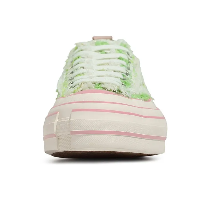 VESSEL G.O.P. Lows 'Grass Tweed' Low Top Canvas Shoes Unisex Green Photochromic-6