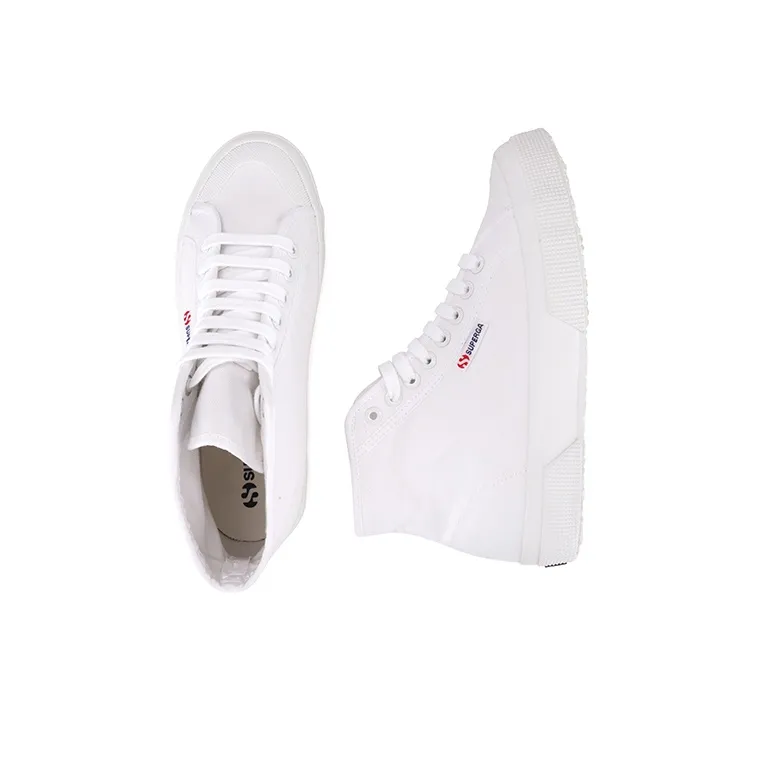 SUPERGA Canvas Shoes Unisex High-Top White-4