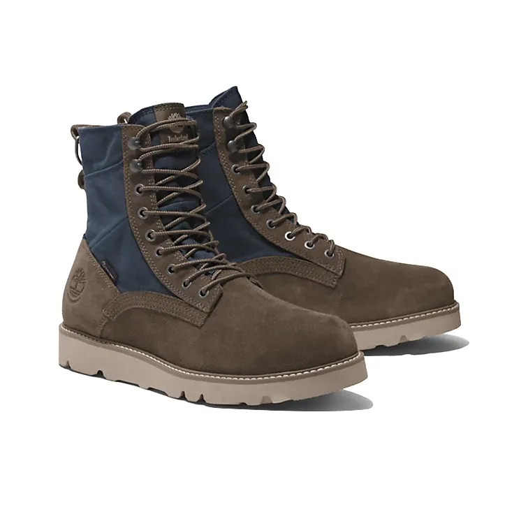 Timberland Vibram Waterproof Leather And Fabric Boots 'Olive Green Suede'-3